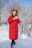 Пальто пуховое Рукка Top Arctic Goose мех Енот (Женский; 44; Красный)